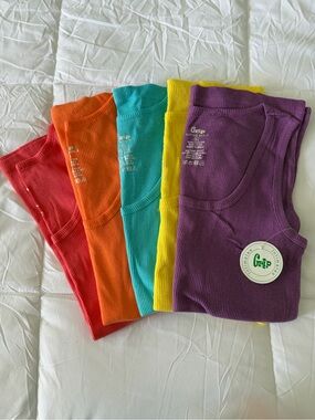 Grip Women's Ribbed Tank Top - Purple, Yellow, Teal, Orange, Red